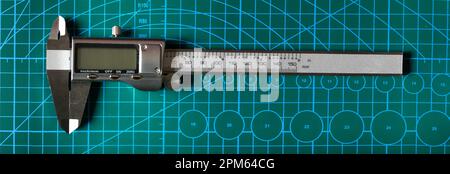 caliper electronic measuring tool, with electronic display Stock Photo