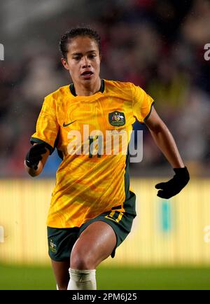 Australia's Mary Fowler during the Alzheimer’s Society International at the Gtech Community Stadium, Brentford. Picture date: Tuesday April 11, 2023. Stock Photo