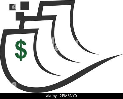 fast pay digital logo template. Icon Illustration Brand Identity. Isolated and flat illustration. Vector graphic Stock Vector