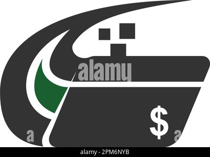 fast pay digital logo template. Icon Illustration Brand Identity. Isolated and flat illustration. Vector graphic Stock Vector