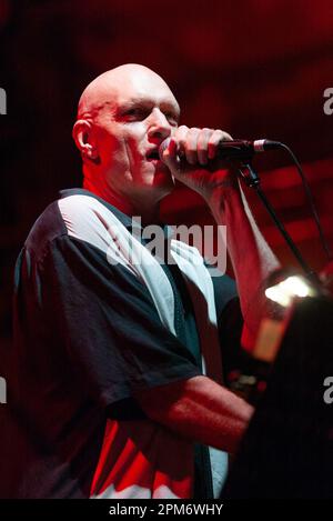 Peter Garrett of Midnight Oil performing at the 2010 Sydney Festival in Australia as part of the Rogues Gallery, a flexible and changing group of international vocalists and musicians who periodically tour and travel the world to perform pirate songs and seafaring ballads. Stock Photo