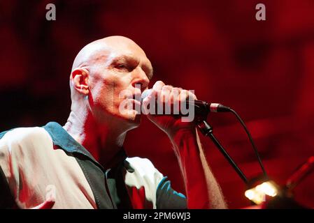 Peter Garrett of Midnight Oil performing at the 2010 Sydney Festival in Australia as part of the Rogues Gallery, a flexible and changing group of international vocalists and musicians who periodically tour and travel the world to perform pirate songs and seafaring ballads. Stock Photo