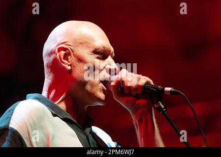 Peter Garrett of Midnight Oil performing at the 2010 Sydney Festival in Australia as part of the Rogues Gallery, a flexible and changing group of international vocalists and musicians who periodically tour and travel the world to perform pirate songs and seafaring ballads. Stock Photo