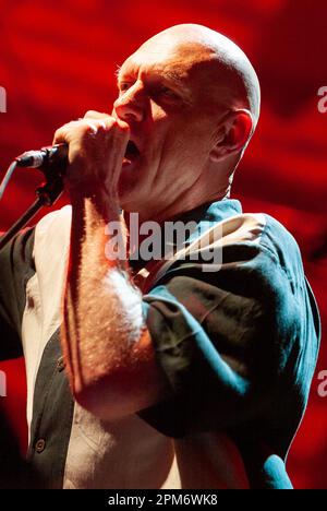 Peter Garrett of Midnight Oil performing at the 2010 Sydney Festival in Australia as part of the Rogues Gallery, a flexible and changing group of international vocalists and musicians who periodically tour and travel the world to perform pirate songs and seafaring ballads. Stock Photo