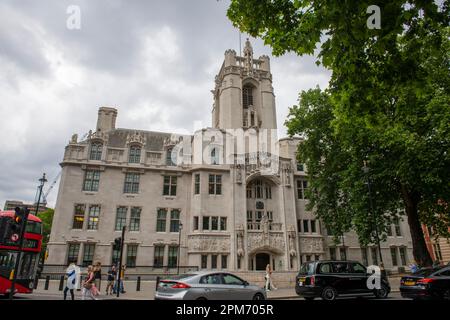 Supreme Court of the United Kingdom at Parliament Square Garden in city of Westminster, London, England, UK. Stock Photo