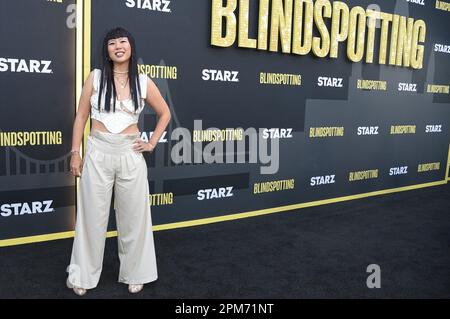 Jess Wu Calder arrives at the premiere of "Blindspotting" on Tuesday