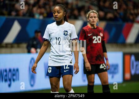 April 11, 2023, Rome, France: Simi Awujo of Canada during the Women's  Friendly football match between France and Canada on April 11, 2023 at  Marie-Marvingt stadium in Le Mans, France - Photo