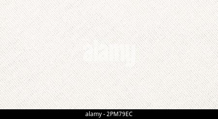 beige fabric texture as background. linen canvas with woven pattern Stock Photo