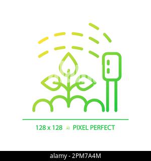Watering gradient linear vector icon Stock Vector
