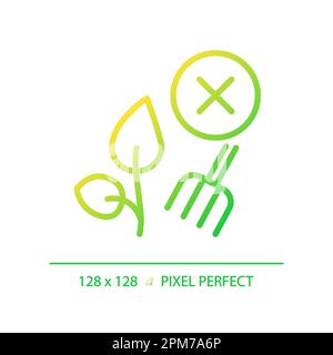 Rewilding gradient linear vector icon Stock Vector