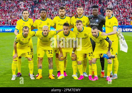 Morato of Benfica heads the ball during the UEFA Champions League,  Quarter-finals, 1st leg football match between SL Benfica and FC  Internazionale on April 11, 2023 at Estadio do Sport Lisboa e