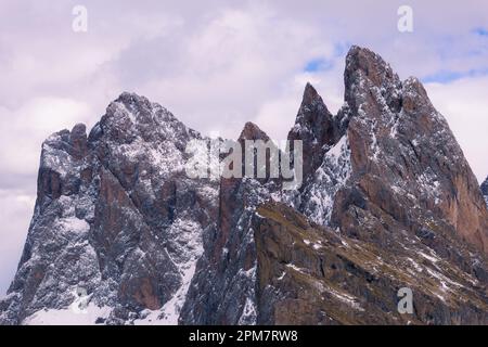 The Dolomites, the magic of the Alps. Stock Photo