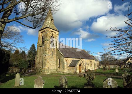 St Peter's Church, Scremerston, Northumberland, England Stock Photo