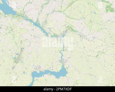 Dnipropetrovs'k, region of Ukraine. Open Street Map Stock Photo