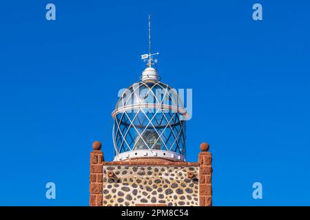 Spain, Canary Islands, Fuerteventura, municipality of Tuineje, Punta La Entallada lighthouse (1955) Stock Photo