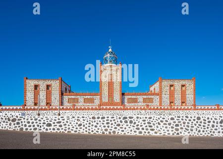 Spain, Canary Islands, Fuerteventura, municipality of Tuineje, Punta La Entallada lighthouse (1955) Stock Photo