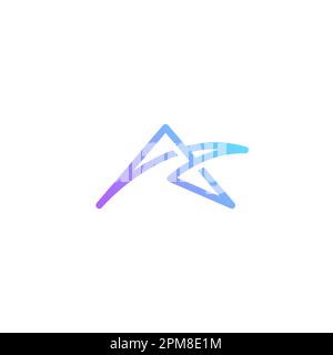 Thin lines elegant letter A logo. Initial A Icon Stock Vector