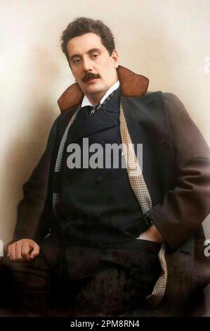 Portrait du compositeur italien Giacomo Puccini (1858-1924) Stock Photo