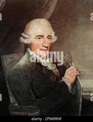 Portrait of Franz Joseph Haydn (1732-1809) - Austrian composer Stock Photo