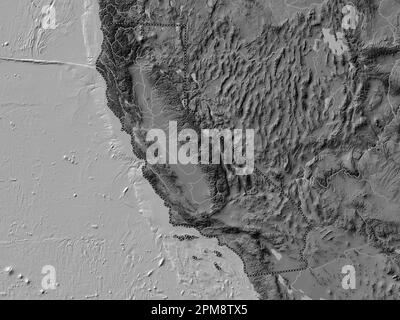 Location map of Santa Clara Valley and vicinity. Base map hillshade