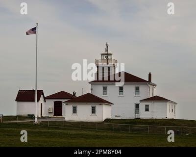 Watch Hill Lighthouse   Watch Hill, Rhode Island, USA Stock Photo