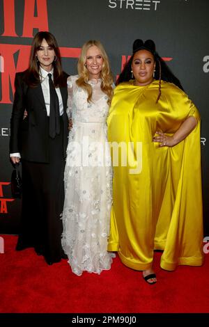 Actors Monica Bellucci, from left, Toni Collette and director Catherine