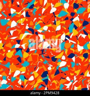Random spots. Abstract art seamless pattern, paint spots. Creative background. Seamless vector pattern. Joyful wallpaper background for kids. Stock Vector