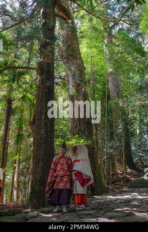 Nachikatsuura, Japan - March 19, 2023: Daimon-zaka is a famous slope is part of the Kumano Kodo, one of Japan's three great pilgrimage routes. Stock Photo