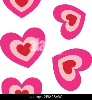 Vector seamless pattern of pink groovy flower Stock Vector Image & Art ...