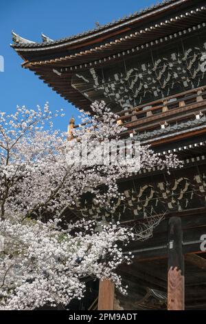 Kyoto, Japan - March 28, 2023: Chionin Temple is a Buddhist temple in Kyoto, Japan. Stock Photo