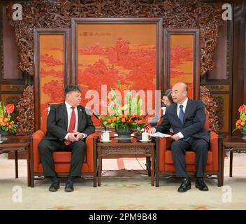 Beijing, China. 12th Apr, 2023. Chinese Vice President Han Zheng Meets ...