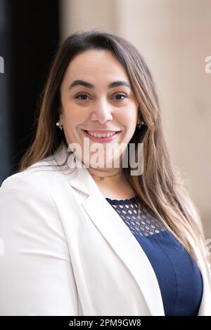Paris, France. 12th Apr, 2023. Deputy of the group Ecologiste - NUPES, Sabrina Sebaihi poses at the National Assembly, on February 02, 2023 in Paris, France. Photo by David Niviere/ABACAPRESS.COM Credit: Abaca Press/Alamy Live News Stock Photo