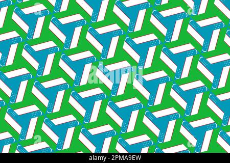 Geometric pattern in the colors of the national flag of Uzbekistan. The colors of Uzbekistan. Stock Photo