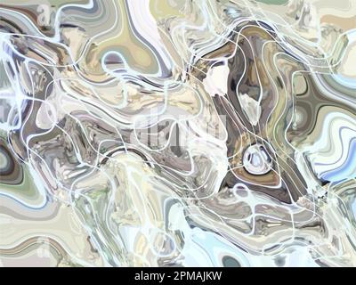 Abstract wavy background for posters or textiles. Liquid backdrop for interior solution, covers, camouflage, fashion trends, business concepts, fabric Stock Photo