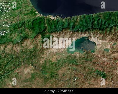 Carabobo, state of Venezuela. Low resolution satellite map Stock Photo