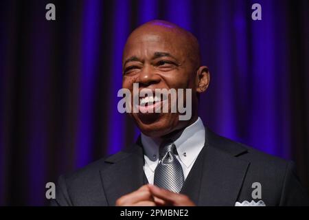 New York City Mayor Eric Adams attends the National Action Network (NAN) conference at the Sheraton Hotel on April 12, 2023 in New York City. Stock Photo
