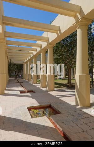 Valencia, Turia-Park, Gestaltung von Ricardo Bofill // Valencia, Turia Gardens, Design by Ricardo Bofill Stock Photo