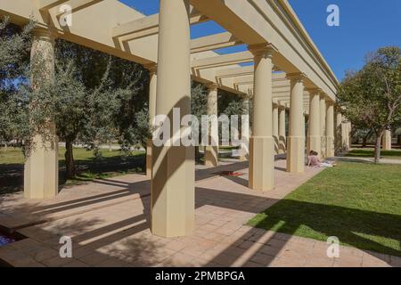 Valencia, Turia-Park, Gestaltung von Ricardo Bofill // Valencia, Turia Gardens, Design by Ricardo Bofill Stock Photo