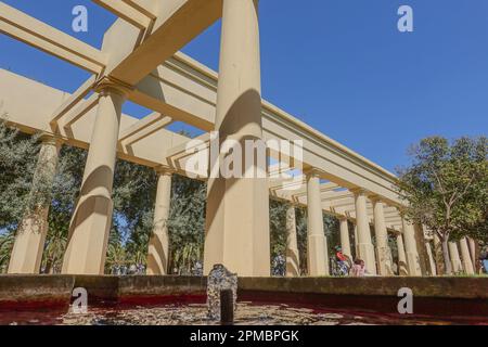 Valencia, Turia-Park, Gestaltung von Ricardo Bofill // Valencia, Turia Gardens, Design by Ricardo Bofill Stock Photo