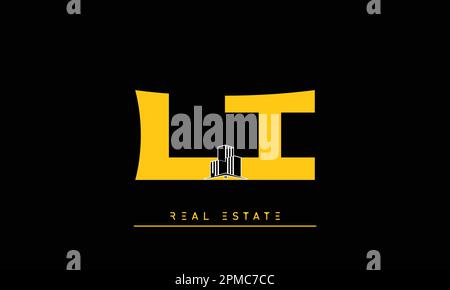 Real Estate letters Initials Monogram logo LI , IL Stock Vector