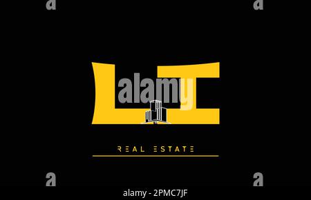 Real Estate letters Initials Monogram logo LI , IL Stock Vector
