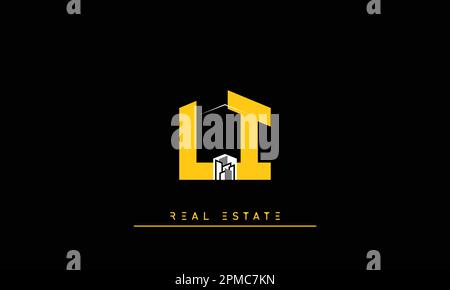 Real Estate letters Initials Monogram logo LI , IL Stock Vector