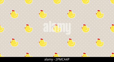 Chicken Seamless easter egg vector Pattern isolated wallpaper tile background Stock Vector