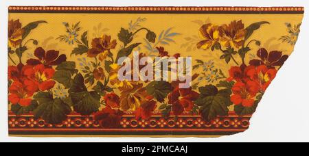 Frieze (USA); machine-printed on embossed paper; 53 x 23.5 cm (20 7/8 x 9 1/4 in.) Stock Photo