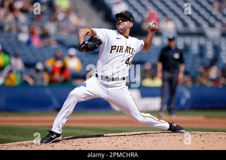 Pittsburgh, United States. 07th Apr, 2023. Pittsburgh Pirates starting  pitcher Rich Hill (44) throws against the Chicago White Sox during the Home  Opener at PNC Park on Friday April 7, 2023 in