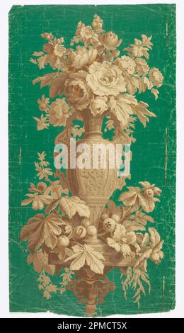 Sidewall (France); block-printed paper; 116 x 63 cm (45 11/16 x 24 13/16 in.) Stock Photo