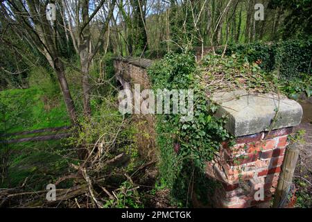 Bridge over old Hull to Barnsley railway line at Drewton South Cave East Yorkshire UK Stock Photo
