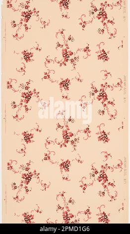 Ceiling Paper (USA); Manufactured by Janeway & Co. Inc.; machine-printed paper, liquid mica; 91.5 x 49 cm (36 x 19 5/16 in.) Stock Photo