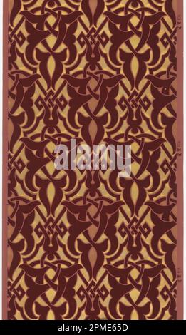 Sidewall (USA); block printed on continuous paper Stock Photo