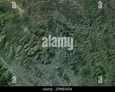 Ha Giang, province of Vietnam. Low resolution satellite map Stock Photo